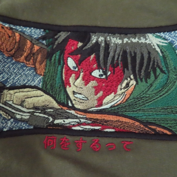 unbranded Independent Trading Company anime hoodie green small - Picture 2 of 6